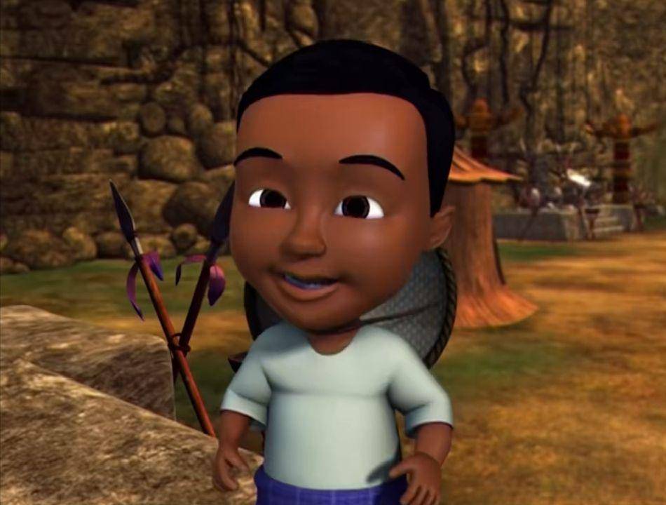 Ijat di episode "Kembara ke Pulau Harta Karun" (dok. Les' Copaque Production/Upin & Ipin)