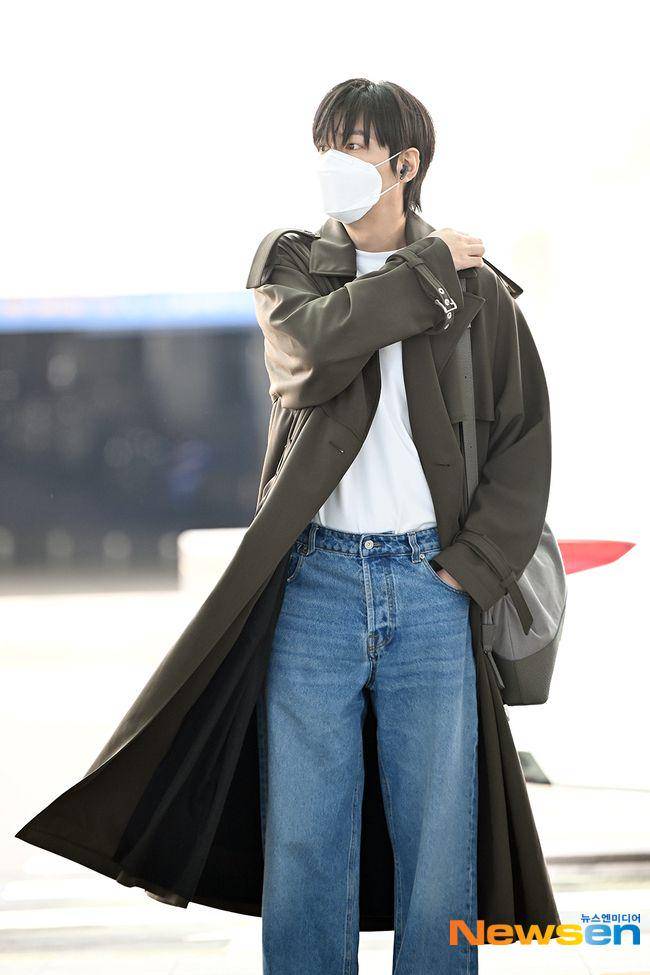 potret Lee Min Ho berangkat ke Jakarta (dok. Newsen)
