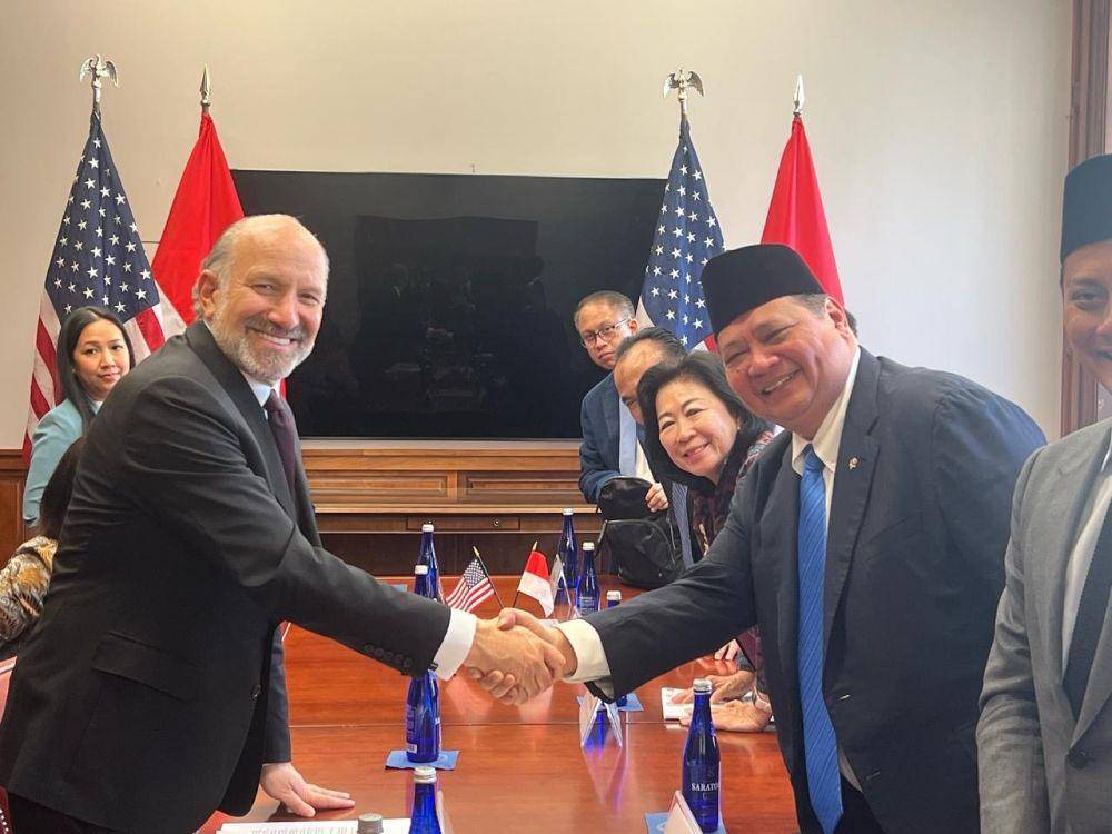 Negosiasi Indonesia-AS yang diungkap Konferensi Pers daring bertajuk 'Perkembangan Terkini Negosiasi dan Diplomasi Perdagangan Indonesia-Amerika Serikat' yang digelar Jumat (18/4) pagi (dok. Tim Komunikasi Prabowo)