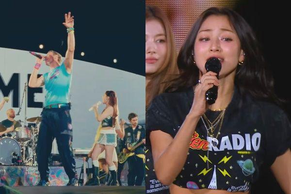 7 Potret TWICE Manggung Bareng Coldplay, Pertama Kali Bawakan We Pray