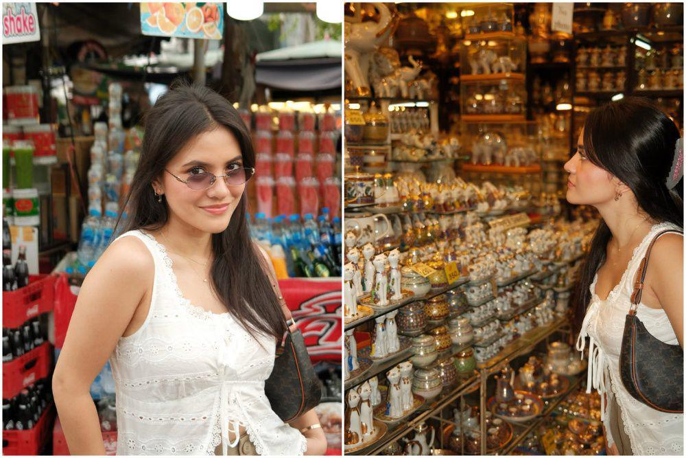 7 Potret Marsha Aruan Jalan-jalan ke Chatuchak Weekend Market Bangkok