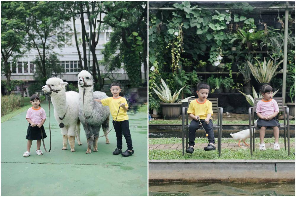 7 Potret Anak-anak Irish Bella Main ke Scientia Square Park, Seru!
