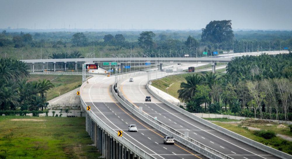 Jalan Tol Binjai-Langsa Seksi 3 (Tanjung Pura-Pangkalan Brandan). (dok. Hutama Karya)