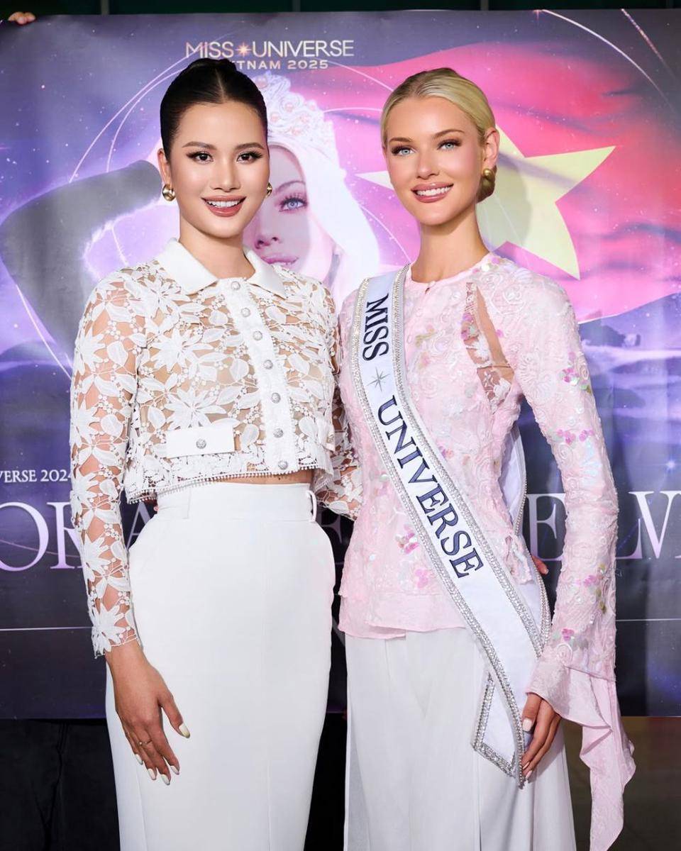 Potret Kunjungan Miss Universe 2024 Victoria Kjaer ke Vietnam (Instagram.com/missuniversevietnam.official)