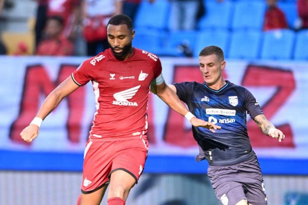 Salah satu momen pertandingan pekan ke-12 BRI Liga 1 2024/2025 antara PSM Makassar versus Borneo FC Samarinda di Stadion Batakan Balikpapan, 2 Desember 2024. (Instagram.com/borneofc.id)