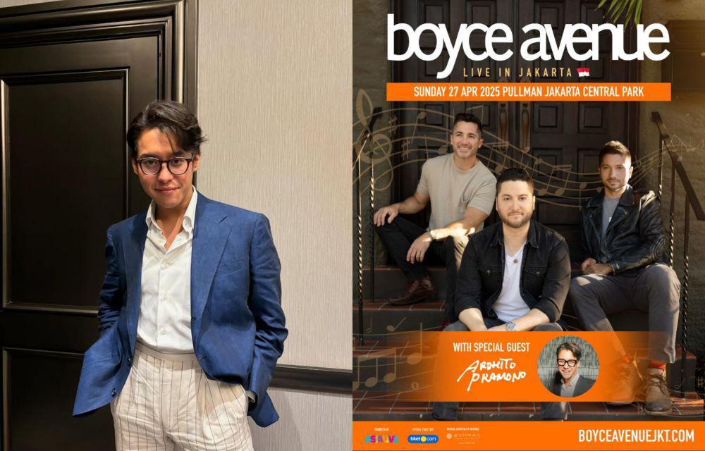 Ardhito Pramono akan Jadi Special Guest di Konser Boyce Avenue Jakarta