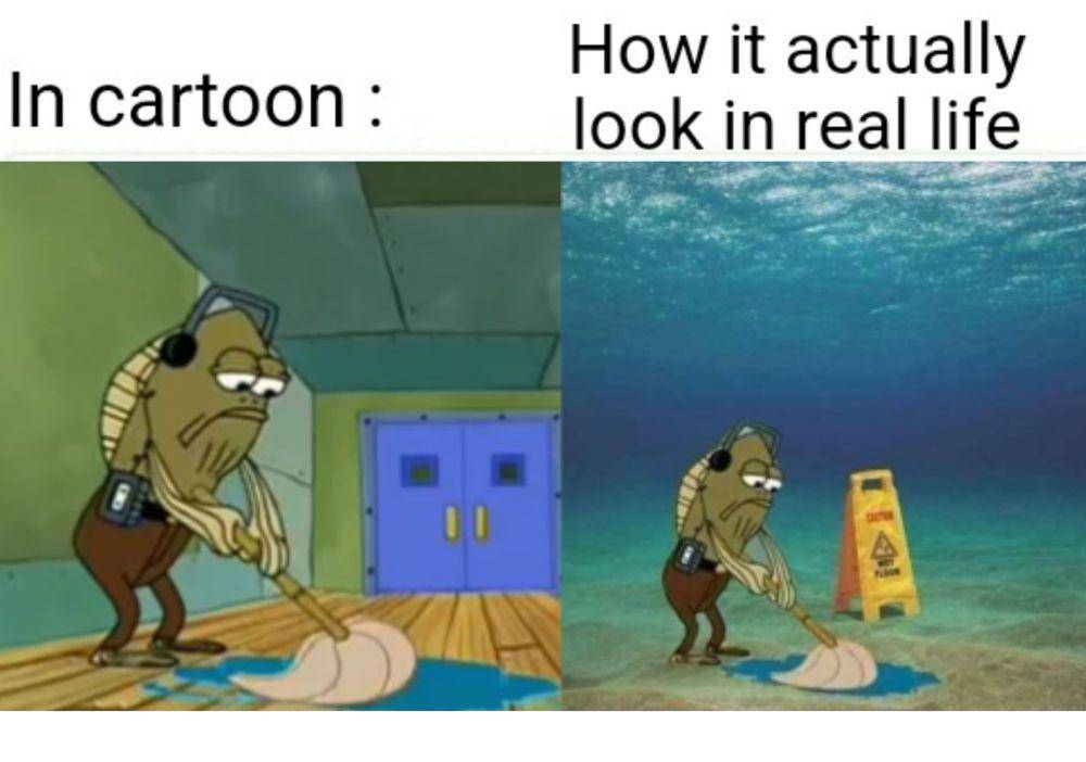 meme SpongeBob hal kurang logis (imgflip.com/RimaMari)