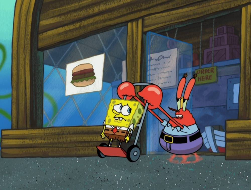 SpongeBob dilarang bekerja untuk sementara waktu (dok. Nickelodeon/SpongeBob SquarePants)