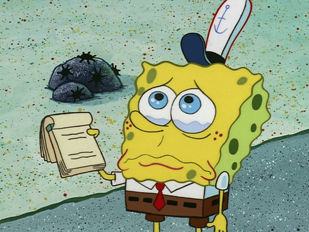 bukti SpongeBob tidak selalu alami momen bahagia (dok. Nickelodeon/SpongeBob SquarePants)
