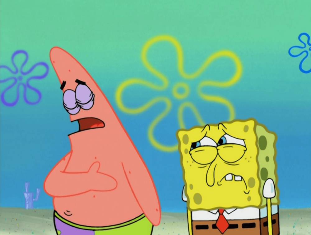SpongeBob sedih mendapati sahabatnya berubah (dok. Nickelodeon/SpongeBob SquarePants)