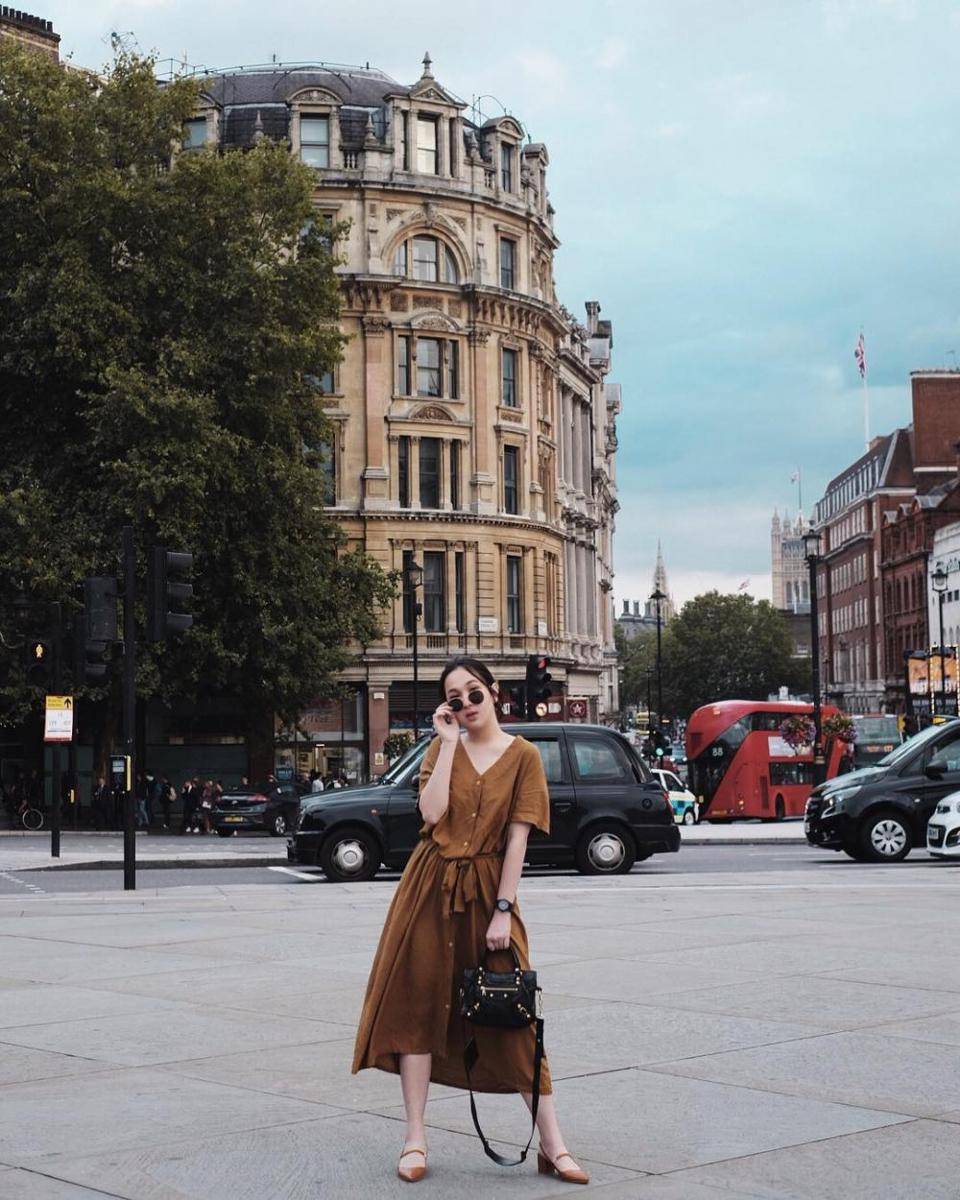 inspirasi dress kasual ala Agatha Pricilla (instagram.com/agthpricilla)