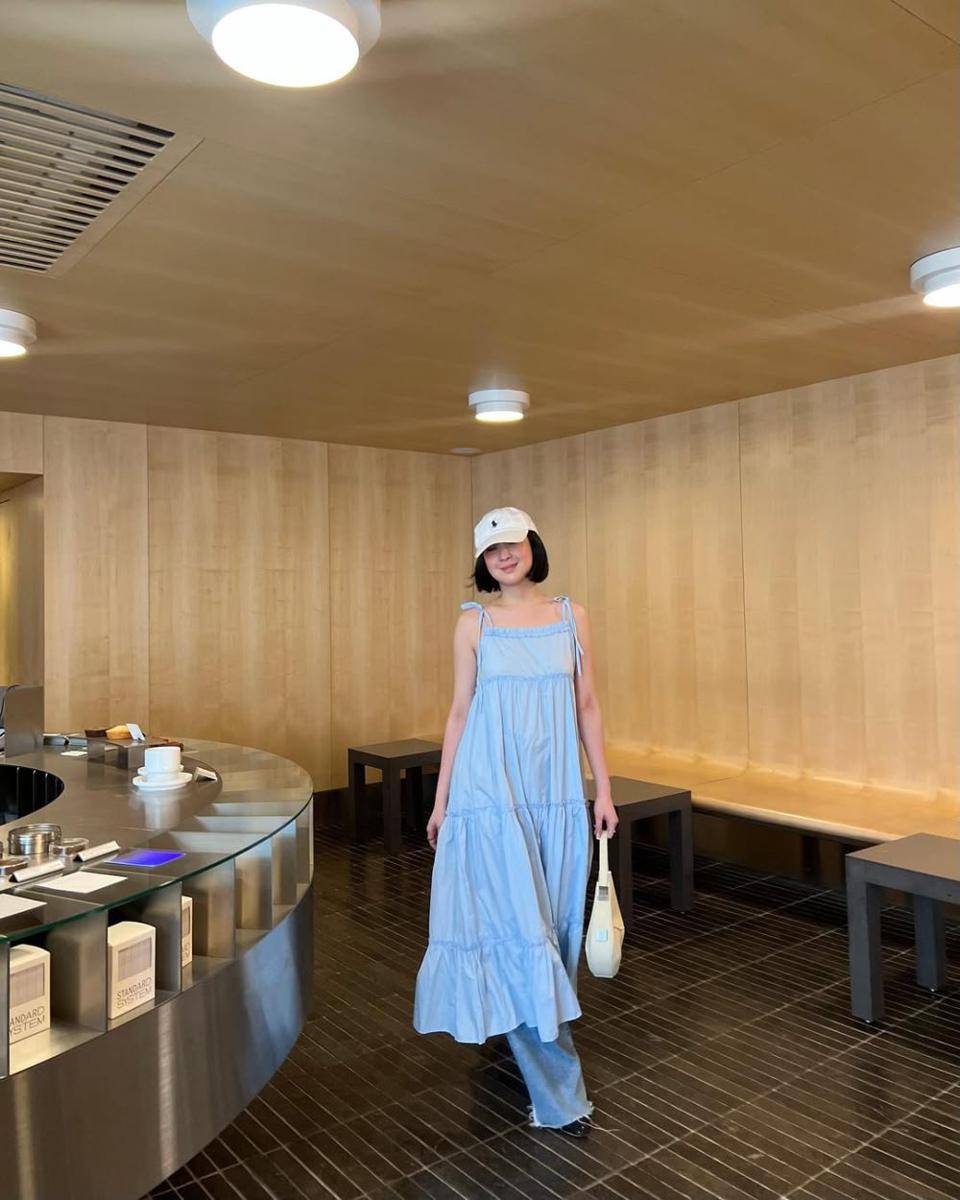inspirasi dress kasual ala Agatha Pricilla (instagram.com/agthpricilla)
