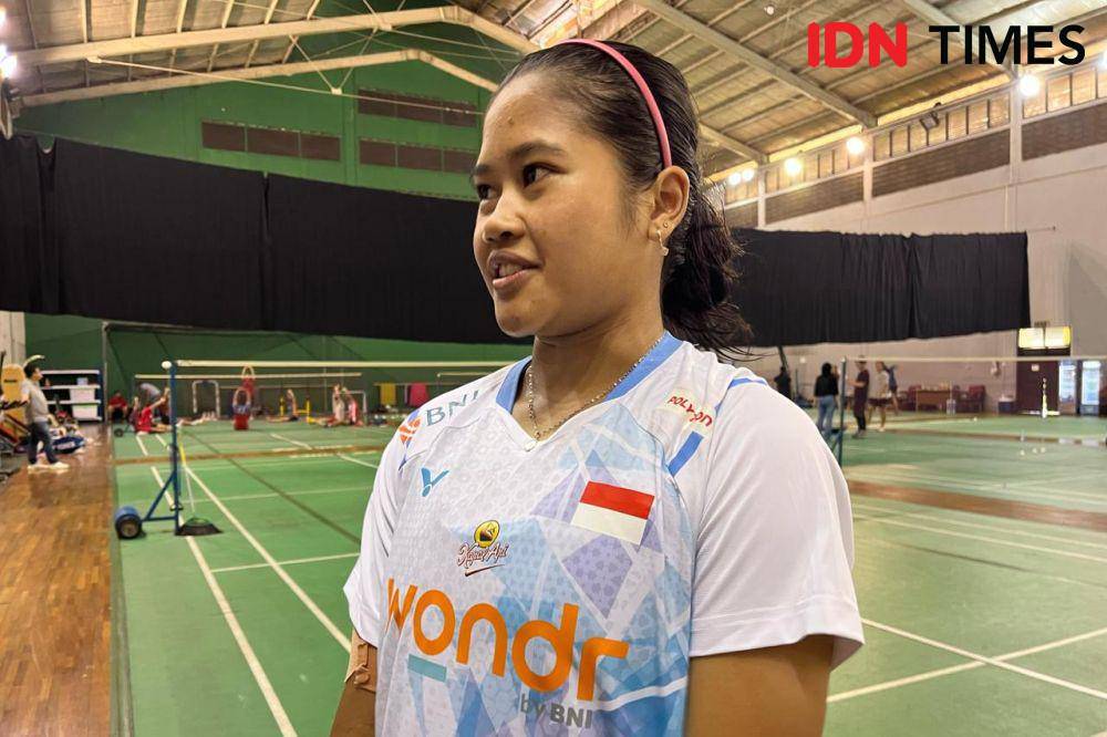 Atlet ganda putri Indonesia, Febi Setianingrum di pelatnas PBSI Cipayung (IDN Times/Margith Damanik)