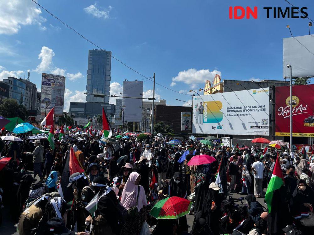 Aksi Bela Palestina Lampung, Andika Kangen Band: Boikot Produk Zionis