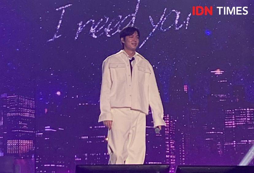 potret fan meeting Lee Min Ho MINHOVERSE di ICE, BSD City, Tangerang Selatan, Sabtu (19/4/2025) (dok. IDN Times/Rani Asnurida)