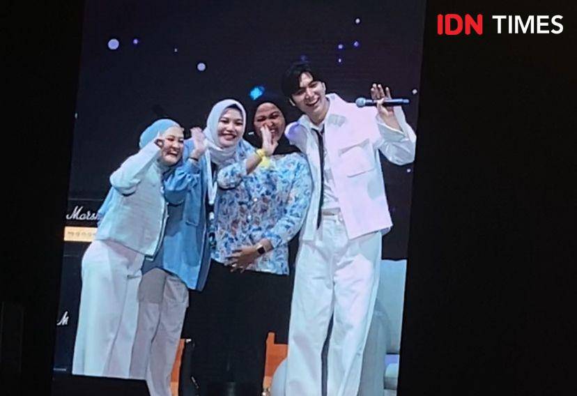 potret fan meeting Lee Min Ho di ICE, BSD City, Tangerang Selatan (dok. IDN Times/Rani Asnurida)