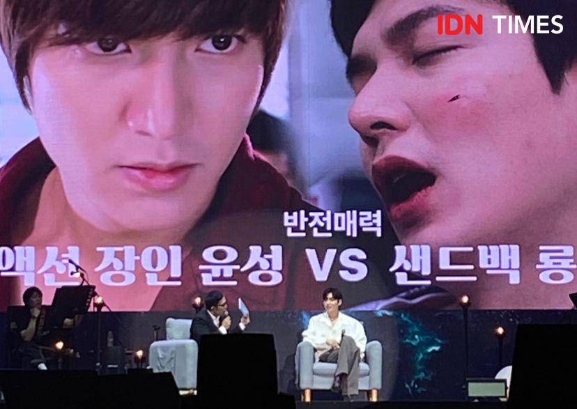 potret fan meeting Lee Min Ho di ICE, BSD City, Tangerang Selatan, Sabtu (19/4/2025) (Dok. IDN Times/Rani Asnurida)