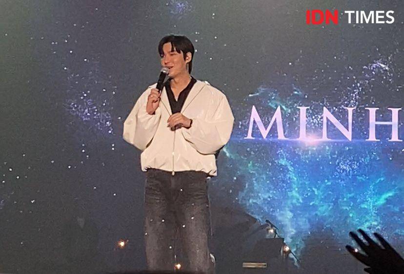 potret fan meeting Lee Min Ho di ICE, BSD City, Tangerang Selatan, Sabtu (19/4/2025) (Dok. IDN Times/Rani Asnurida)