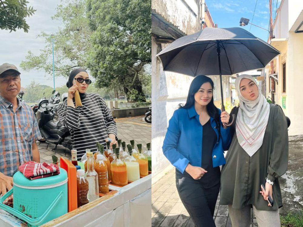 7 Potret Citra Kirana Nikmati Suasana Pagi Solo Sela Syuting Film