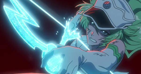 Candice saat menembakkan panah Reishi - Bleach