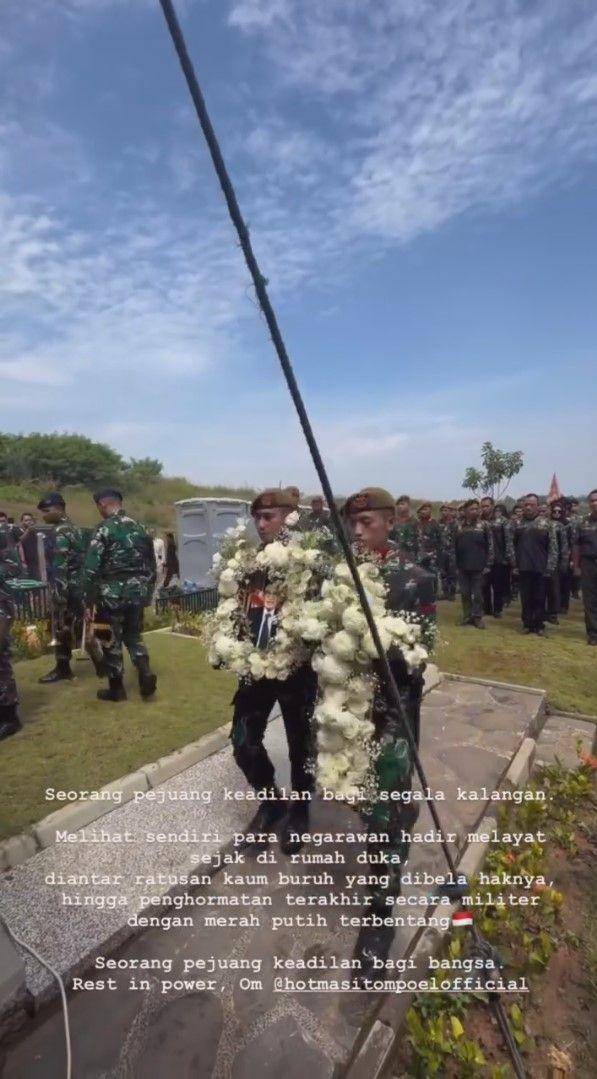 pemakaman Hotma Sitompul (instagram.com/sfanieka)