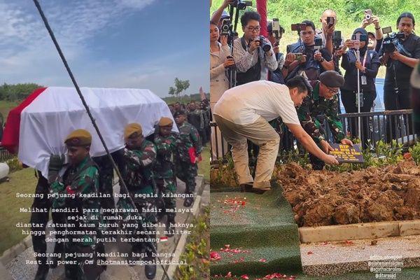 Momen Pemakaman Hotma Sitompul, Dilepas dengan Prosesi Militer