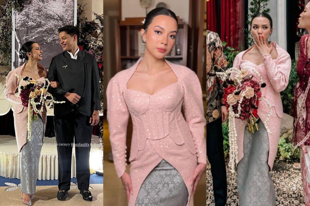 10 Gaya Busana dan Makeup Tunangan Nazla Alifa, Calon Istri Adikara