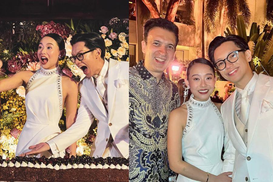 7 Gaya Resepsi Dhika Himawan Istri Brandon Salim, Anggun dan Chic!