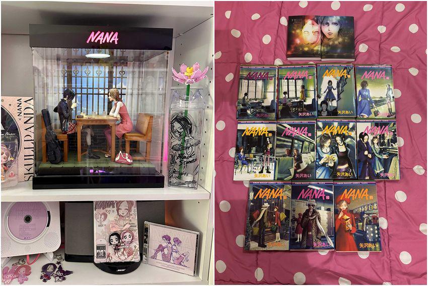 8 Koleksi NANA yang Memesona, DVD dan Manga Tersusun dengan Rapi