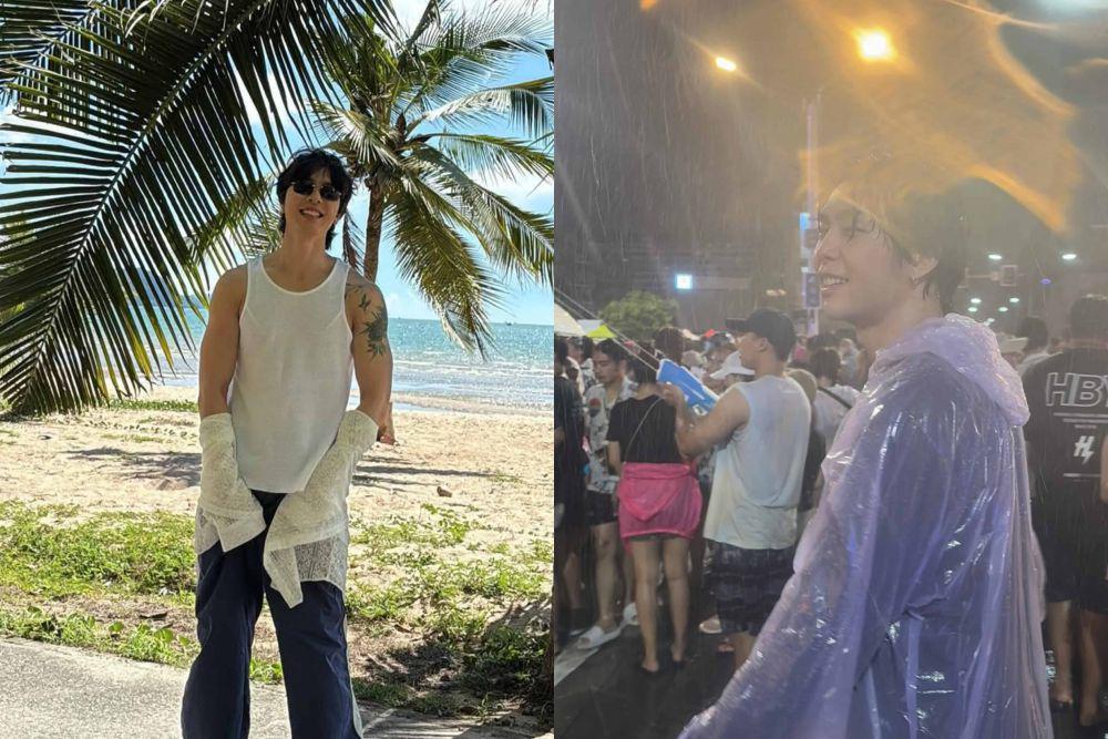 7 Momen Liburan Johnny NCT di Thailand 2025, Asyik Songkran