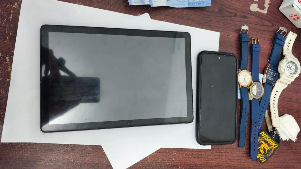 Sejumlah peralatan elektronik juga jadi barang bukti dalam kasus curat di Balikpapan Selatan. (Dok. Polresta Balikpapan)