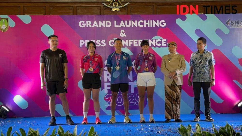 Jersey dalam event Solo Run Fest 2025. (IDN Times/Larasati Rey)