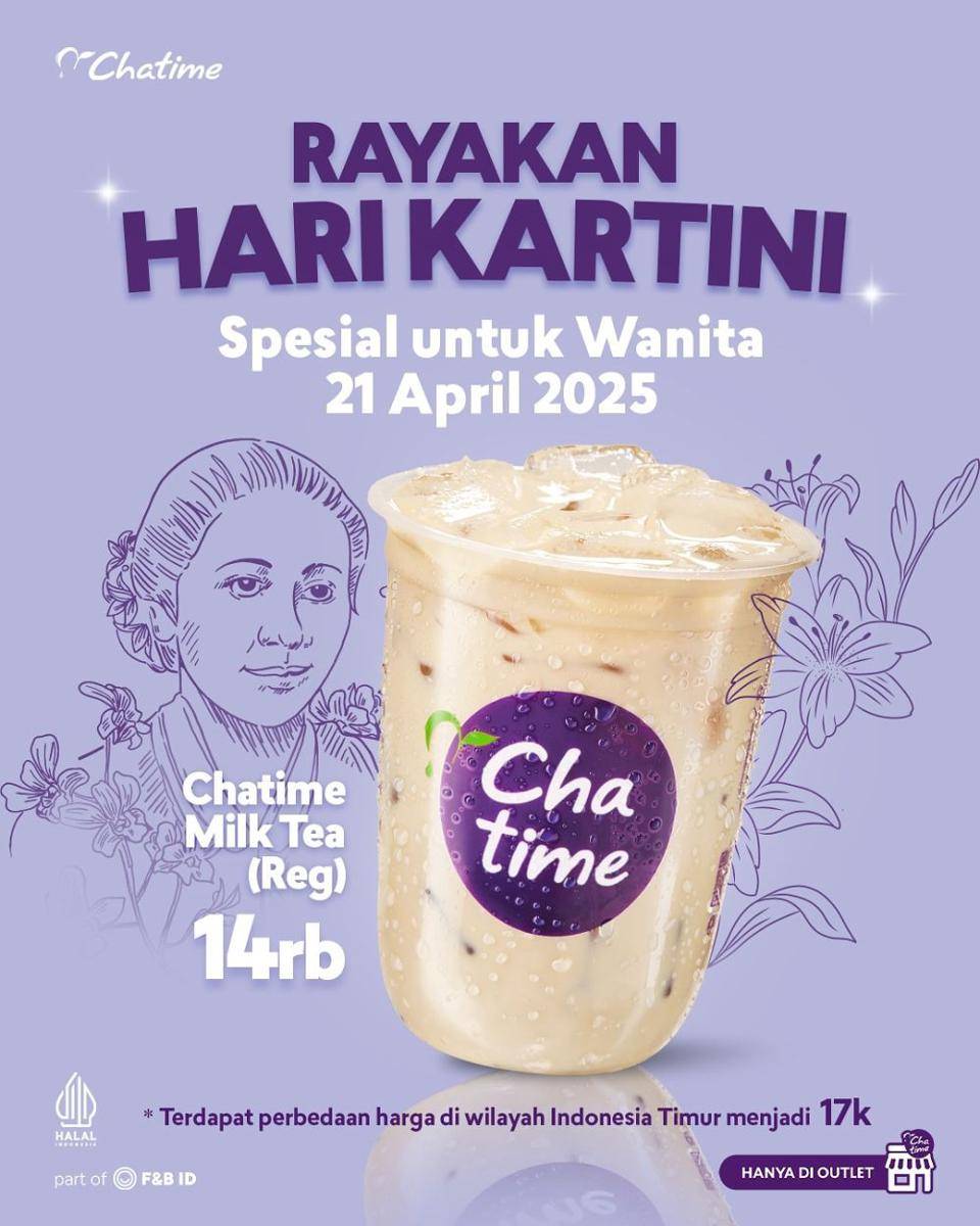 Promo Hari Kartini 2025 Chatime (instagram.com/chatimeindo)