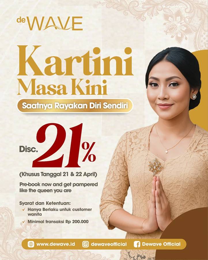 Promo Hari Kartini 2025 De Wave (instagram.com/dewaveofficial)