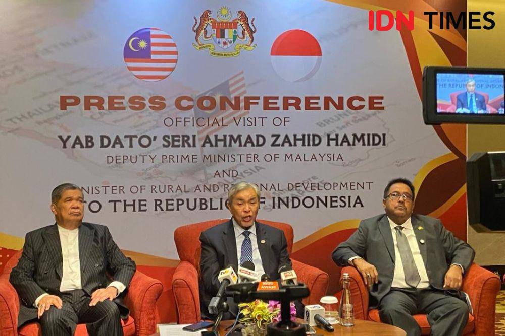 Wakil I Perdana Menteri Malaysia Ahmad Zahid Hamidi bahas kerja sama pendidikan Indonesia-Malaysia. (IDN Times/Marcheilla Ariesta)