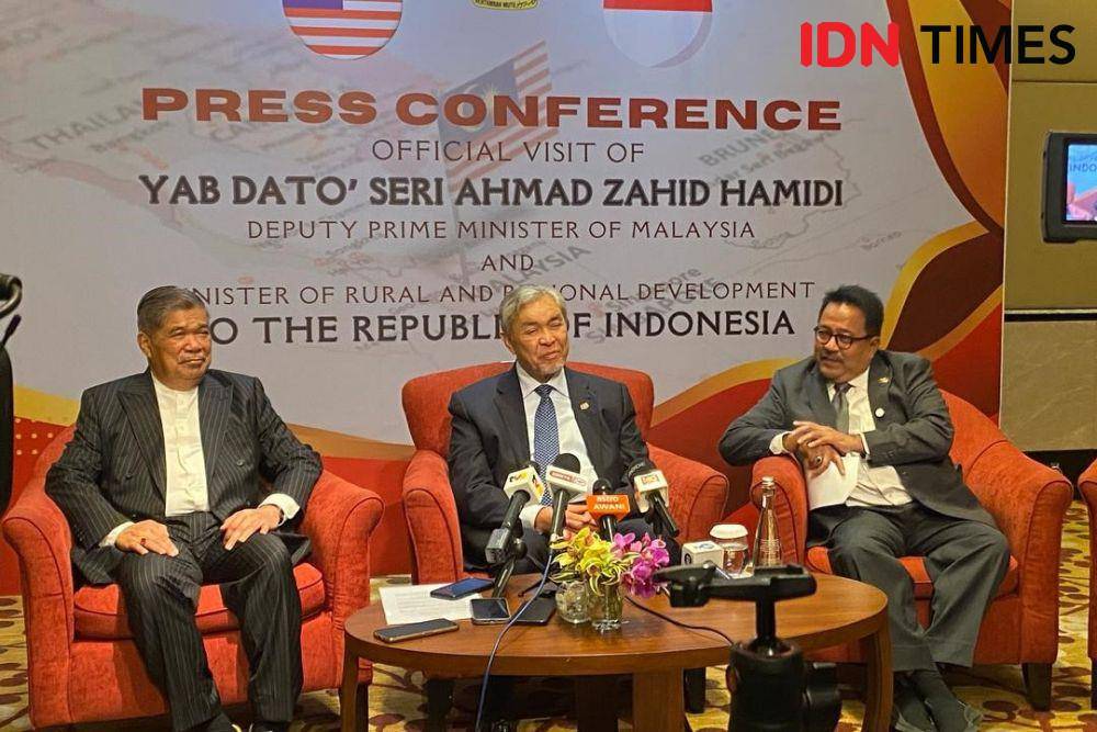 Wakil I Perdana Menteri Malaysia Ahmad Zahid Hamidi bahas kerja sama pendidikan Indonesia-Malaysia. (IDN Times/Marcheilla Ariesta)