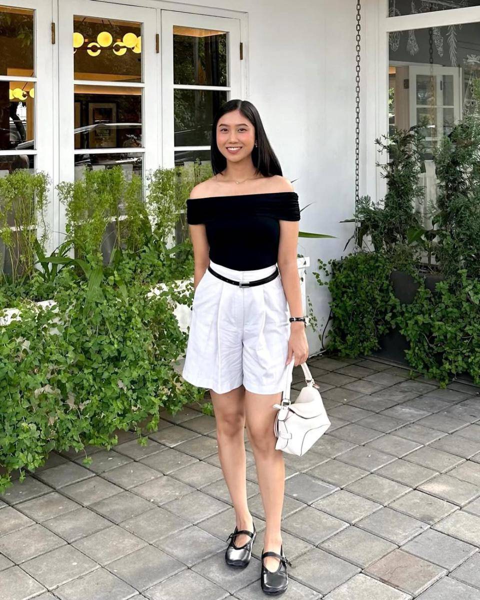 potret ide clean outfit yang semi formal hingga santai ala Nafisah Maulidya
