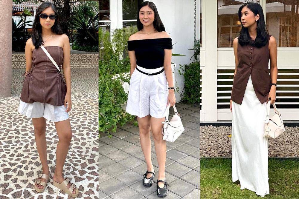 potret ide clean outfit yang semi formal hingga santai ala Nafisah Maulidya