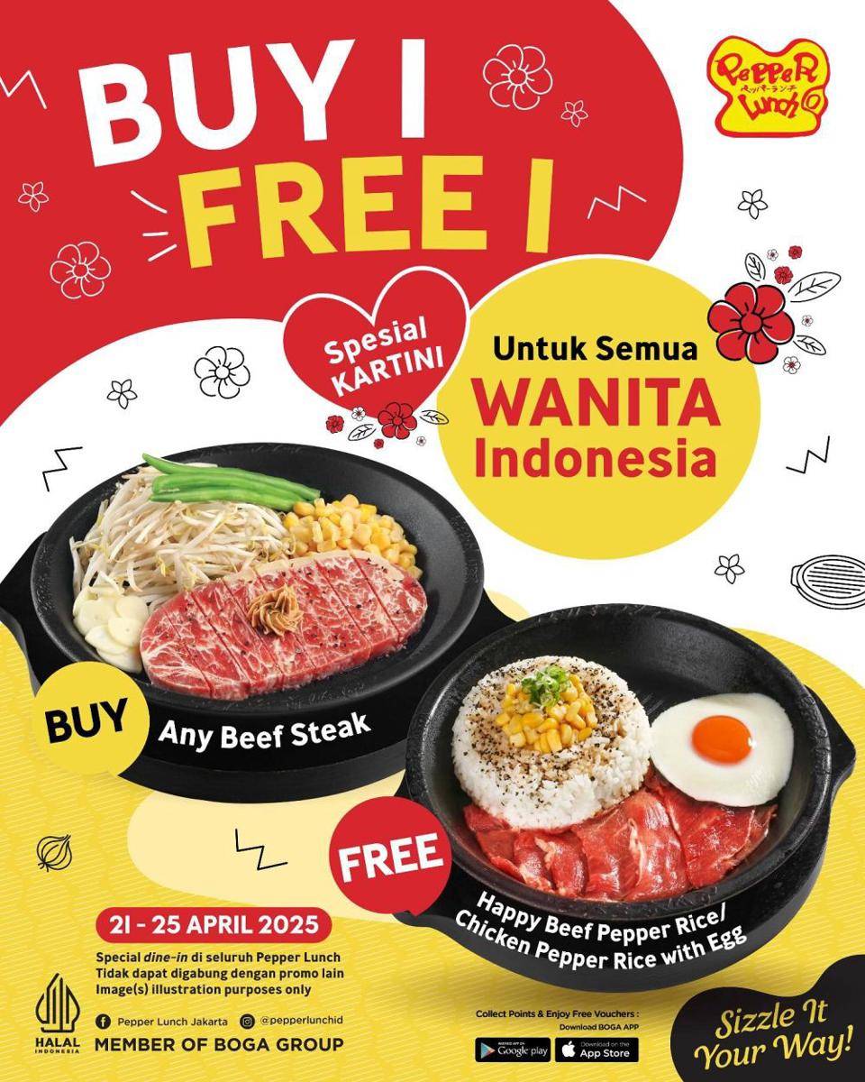 Promo Hari Kartini 2025 Pepper Lunch (instagram.com/pepperlunchid)