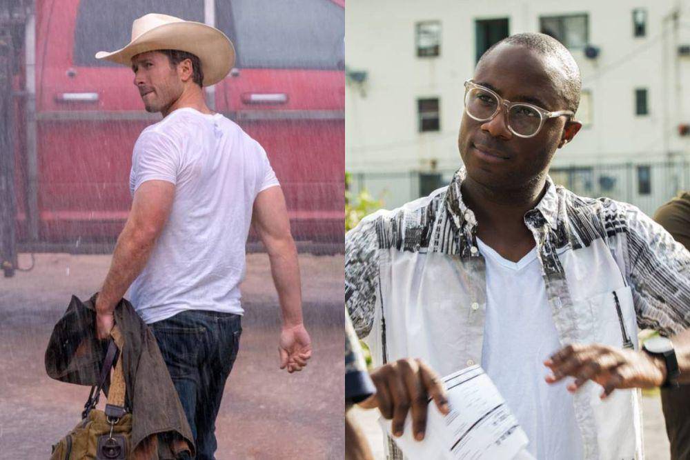 Glen Powell dan sutradara Barry Jenkins (dok. Universal Pictures/Twisters | A24/Moonlight)