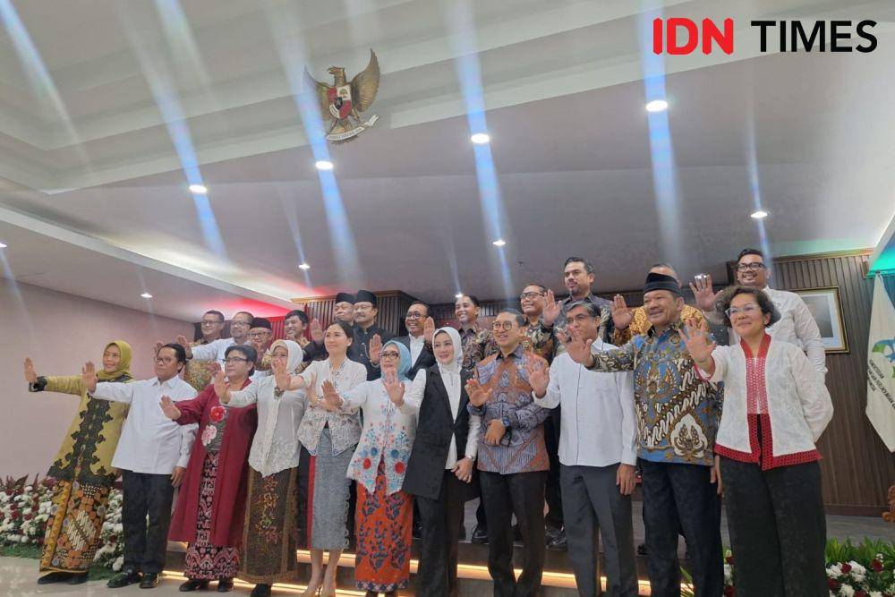 Agenda Penandatanganan Nota Kesepahaman antara Kemen PPPA dan Kementerian/Lembaga Mitra di Kantor KemenPPPA, Senin (21/4/2025) (IDN Times/Lia Hutasoit)