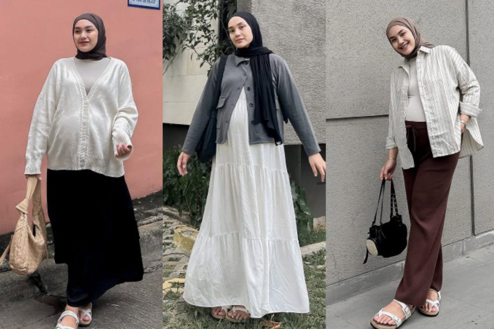 7 Inspirasi Outfit Bumil ala Ranie Karlina, Tetap Kece!