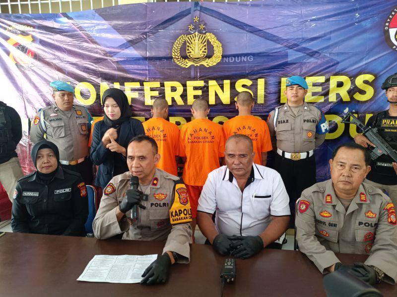 Empat Pelaku Pengeroyok Warga Gunakan Kayu Balok Diringkus Polisi