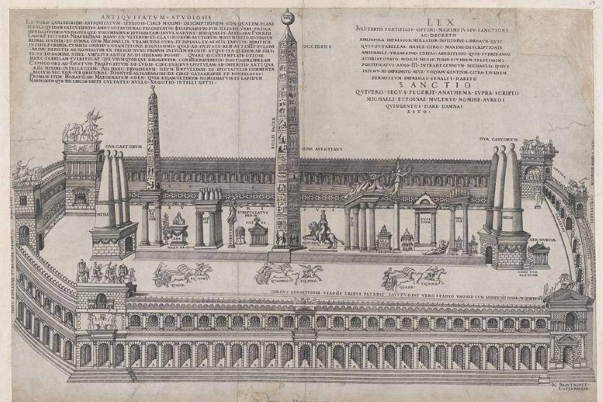 Circus Maximus (commons.wikimedia.org/Nicolas Beatrizet, CC0)