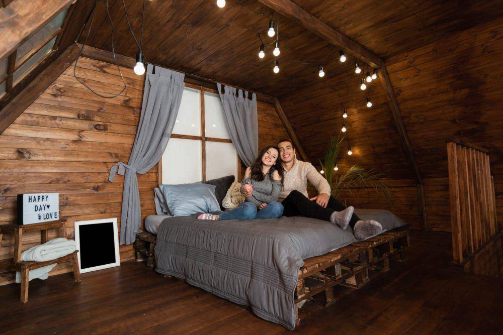 Ilustrasi kamar tema rustic retro (freepik.com/freepik)