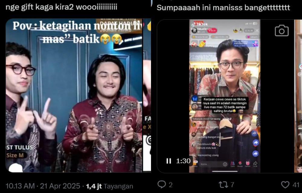 Viral Live Jualan Batik di TikTok, Pada Salfok Sama Host!