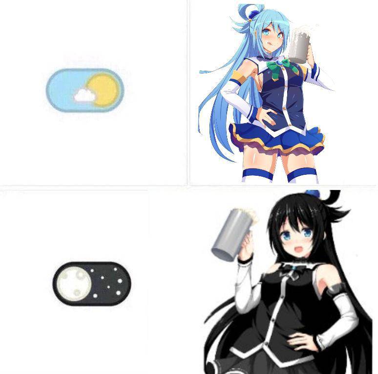 meme anime tentang mode gelap (reddit.com/user/puzzles100)