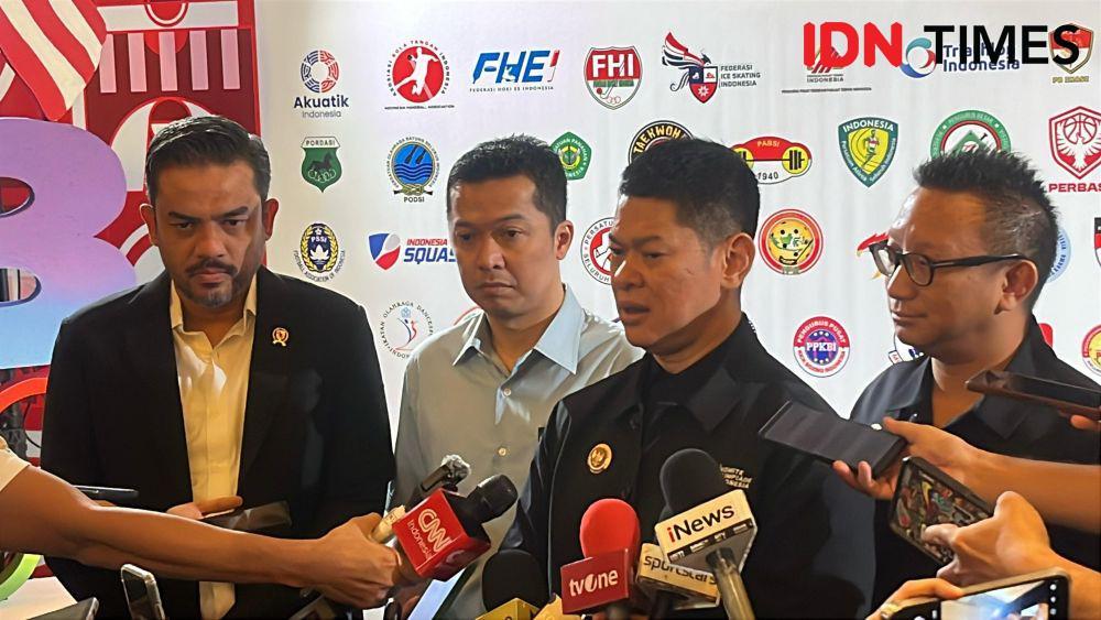 Ketum KOI, Raja Sapta Oktohari di Rapat Anggota KOI 2025, Selasa (22/4/2025). (IDN Times/Tino).