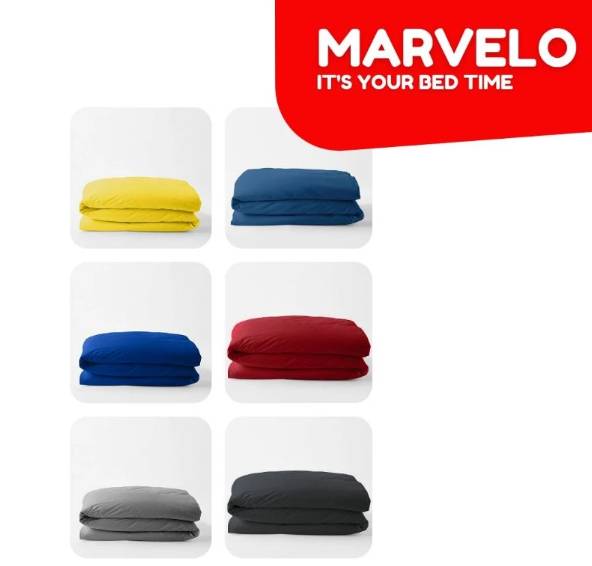 Marvelo Duvet Cover Katun Polos Premium (shopee.co.id/MARVELO Official)