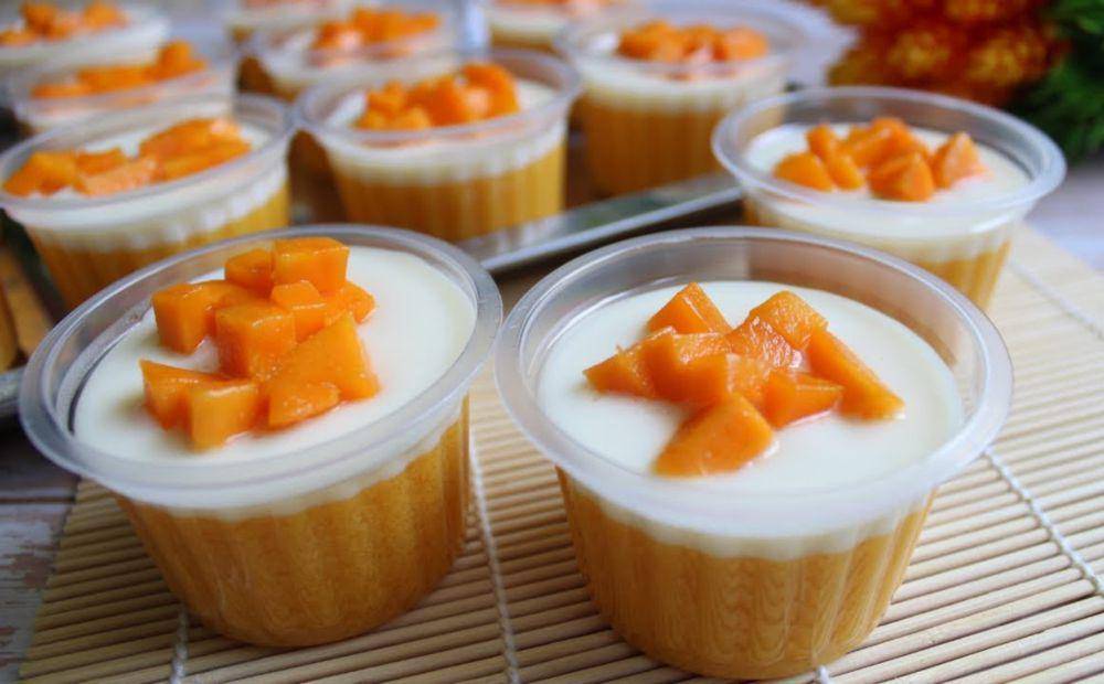 ilustrasi puding mangga vla susu (YouTube.com/Resep Abi)